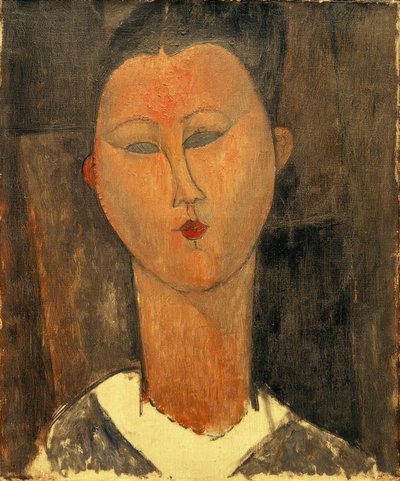 Young Woman with White Collar by Amedeo Modigliani